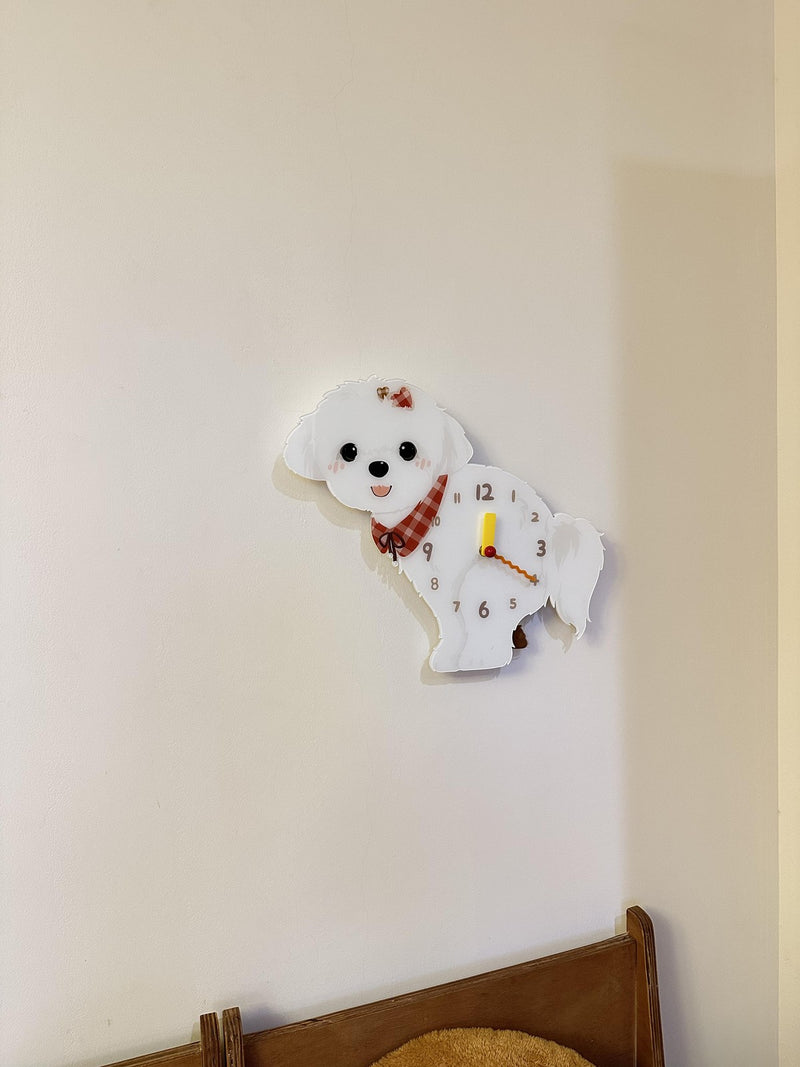Maltese pendulum wall clock in a home setting 1