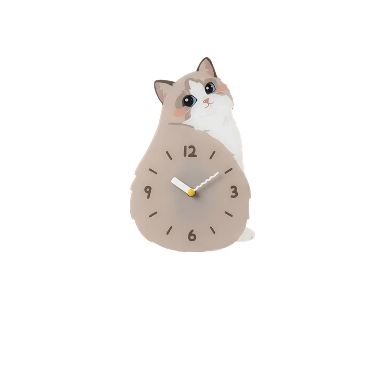 Custom cat clock